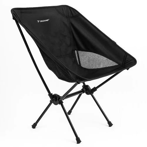 Klappbarer Campingstuhl bis 120 kg – leichter Angelstuhl & Strandstuhl mit Tragetasche für Outdoor