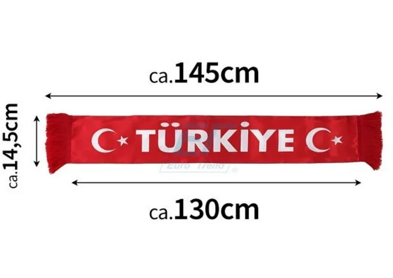 Türkei Fanschal Türkische Flagge Fußball Fanartikel Rot Weiß - Schal