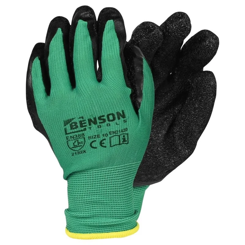 Benson Latex Arbeitshandschuhe Gr. 10 Gartenhandschuhe Montagehandschuhe