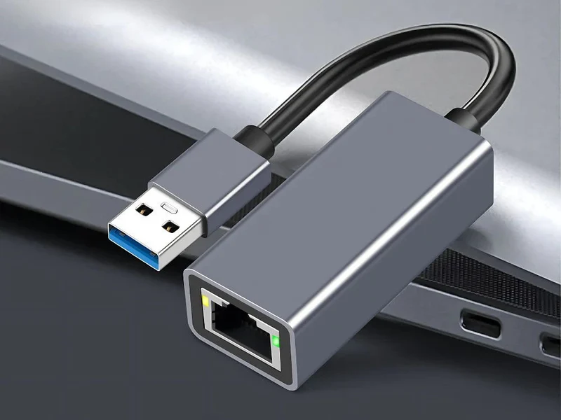 USB 3.0 Ethernet Adapter RJ45 LAN Netzwerkkarte 100Mbps – USB Typ A auf Netzwerkadapter für PC, Laptop und Notebook