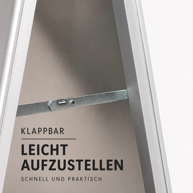 Kundenstopper DIN A1 doppelseitig Alu Werbeständer Posterständer