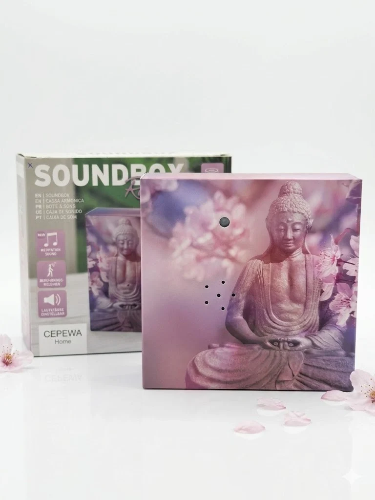 Meditations Soundbox Bewegungsmelder Entspannungsbox Naturgeräusche 12cm