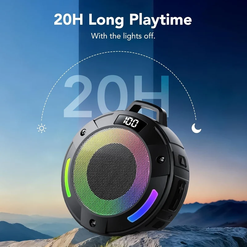 Bluetooth Lautsprecher IP68 Wasserdicht TWS Musikbox 20H Akku