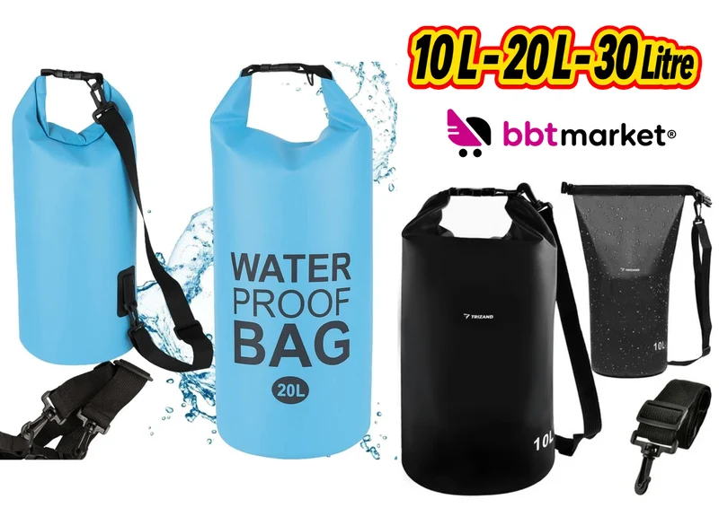 Wasserdichte Dry Bag Tasche 10L 20L 30L – Outdoor Packsack für Kajak, Camping, Wandern, Boot und Reisen