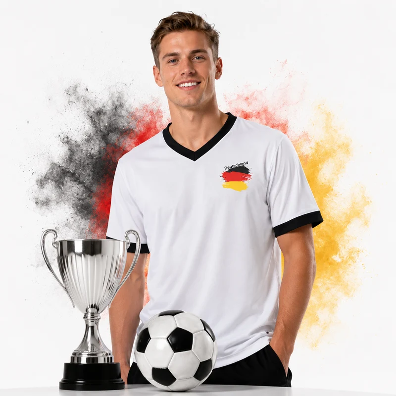 Deutschland Fußball FanShirt Jersey Herren Damen WM EM
