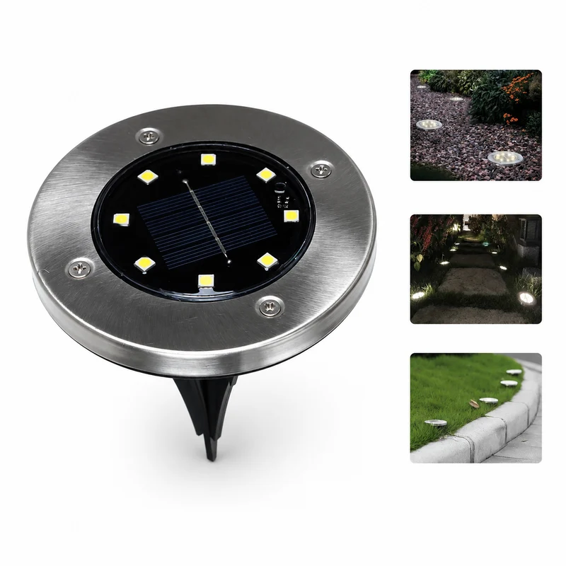Solar Gartenleuchten LED Außenleuchte IP65 kaltweiß 1/12 Stück