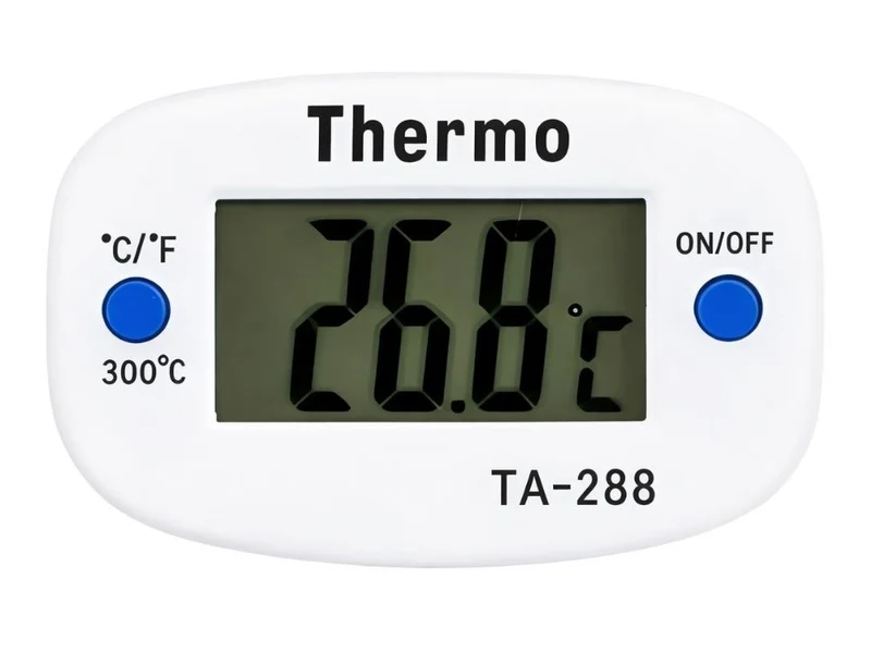 Digitales LCD-Küchenthermometer mit Fleischspieß – Präzises Bratenthermometer zum Kochen & Grillen