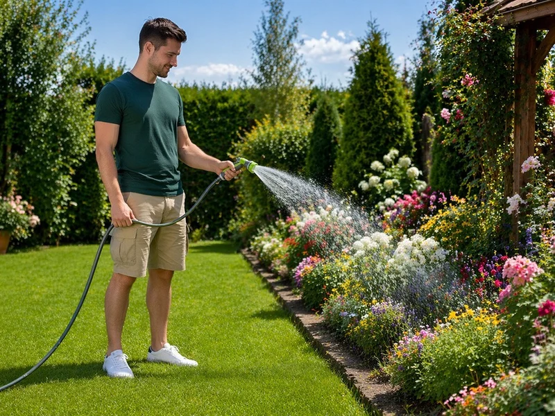 Gartenschlauchpistole Profi Wasserpistole mit Einstellbarem Sprühkopf Garten Sprühdüse Heavy Duty