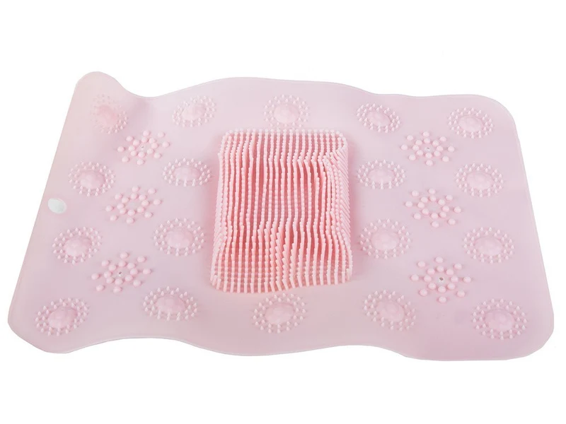 Fußmassagegerät Dusche Anti Rutsch Badematte – Silikon Fußreiniger und Massagepad für Badezimmer, Dusche und Wellness