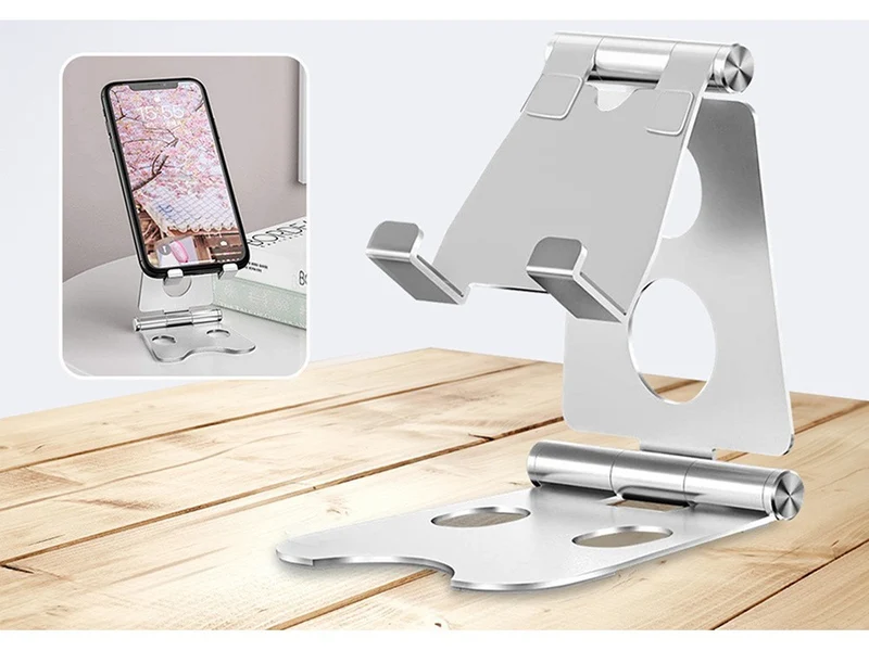 Handyhalter Tablet Halter Metall Ständer rutschfest klappbar