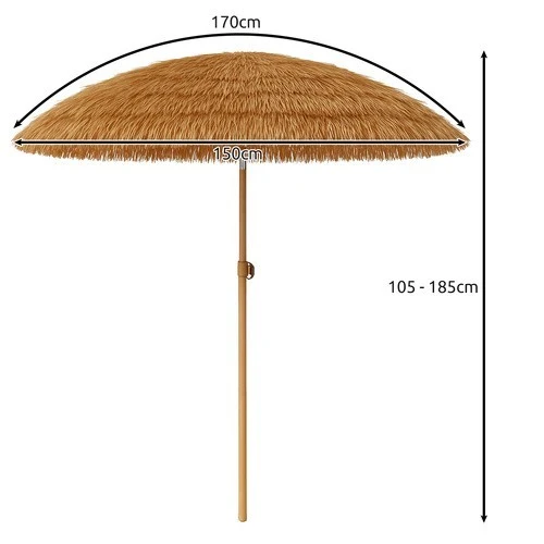 Gartenschirm Hawaii 170cm Sonnenschirm Balkon Strand knickbar