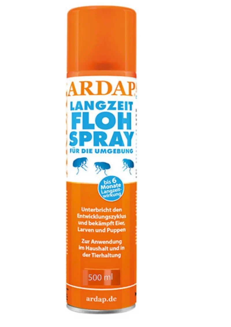 ARDAP Flohspray Umgebung 500ml – Langzeit-Schutz gegen Flöhe und Ungeziefer
