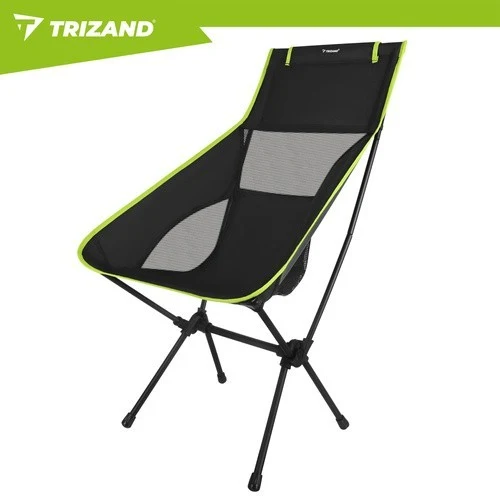 Angelstuhl faltbar Campingstuhl schwarz 120kg mit Tragetasche