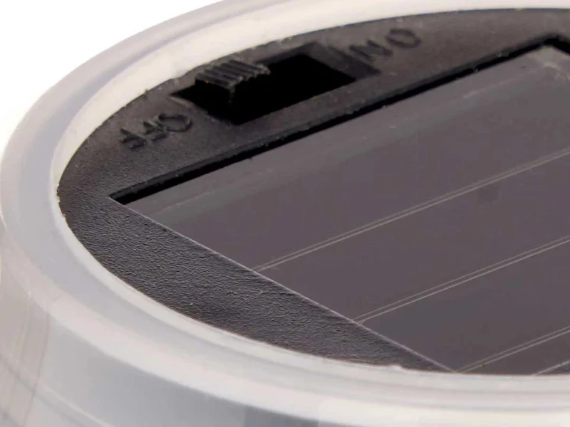 Solar Tischlampe LED 1 Stück Außen Deko weiß schwarz Garten Balkon