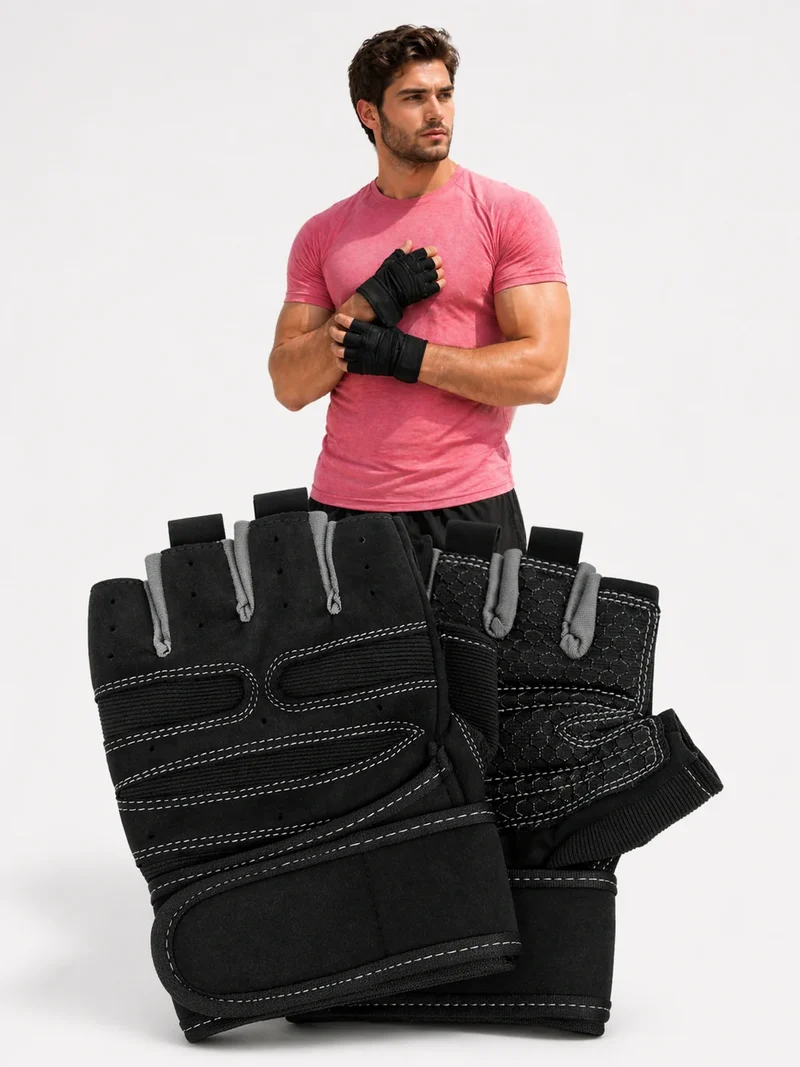 Fahrradhandschuhe XL für Herren – Gepolsterte Sporthandschuhe für Radfahren, MTB, Fitness & Training