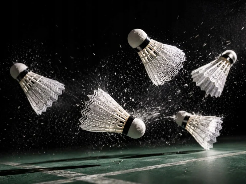 Badminton Federbälle weiß Shuttlecocks stabil Outdoor Freizeit 1 oder 5 Stück