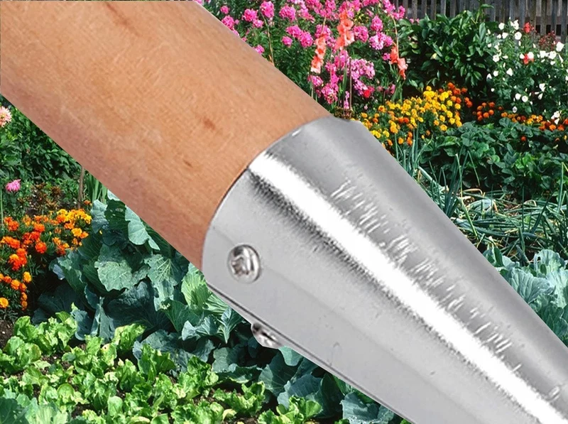 Pflanzdorn Blumenzwiebel Pflanzer Pflanzhilfe Holzgriff mit Skala Garten