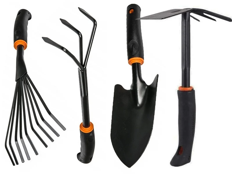Gartengeräte Set 6tlg Gartenwerkzeug Schaufel Harke Hacke für Gartenarbeit