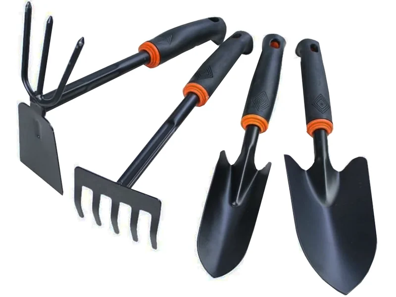 Gartengeräte Set 6tlg Gartenwerkzeug Schaufel Harke Hacke für Gartenarbeit