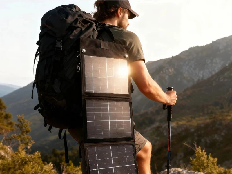 Solarpanel 20W faltbar USB-C Ladegerät für Handy Powerbank Camping Outdoor