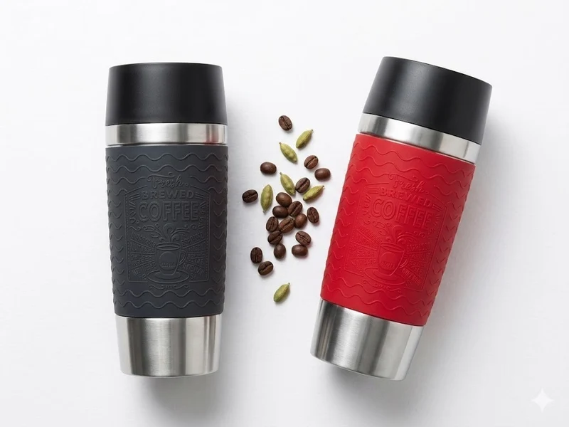 EMSA Thermobecher 360ml auslaufsicher Kaffee To Go 4h warm 8h kalt 360° Deckel