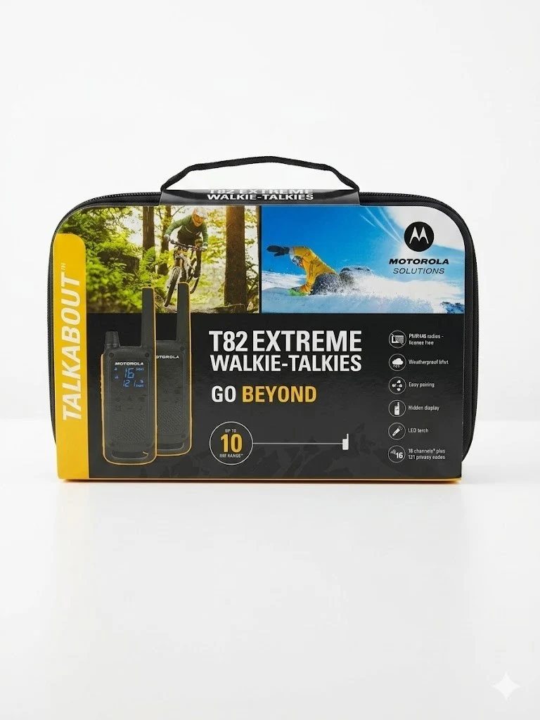 Motorola T82 Walkie Talkie 2er Set PMR446 10km VOX Funkgerät Outdoor