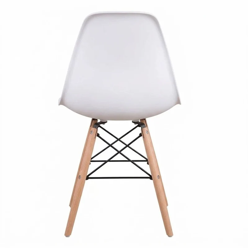 4er Set Esszimmerstühle modern Kunststoff Küchenstuhl Wohnzimmer Stühle Holzbeine 3 Farben