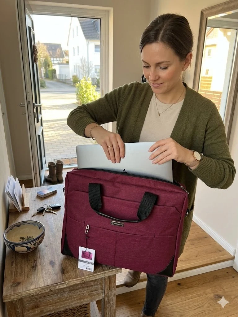 Vegmann 17,3" Laptop Tasche – Robustes und Stilvolles Design
