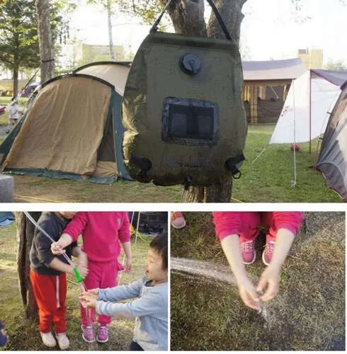 Solardusche 20L Camping Dusche Outdoor Gartendusche tragbar mit Schlauch