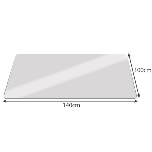 Bodenschutzmatte 100x140 cm Stuhlunterlage Bürostuhl Matte Transparent Ruhhy