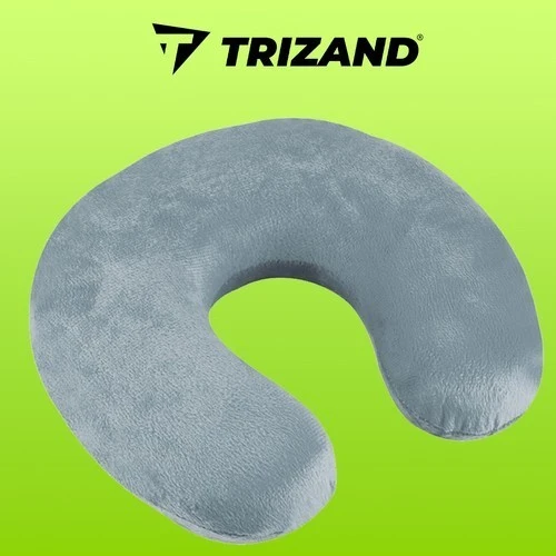 Reisekissen Nackenkissen Memory Foam – ergonomisches Reise Kissen Grau 8717344991452