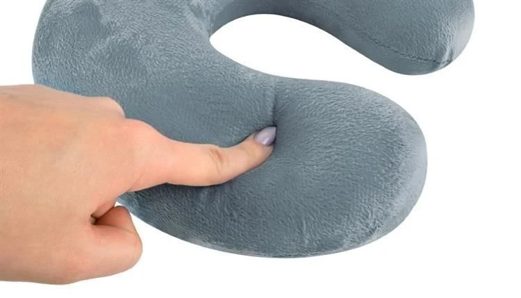 Reisekissen Nackenkissen Memory Foam – ergonomisches Reise Kissen Grau 8717344991452