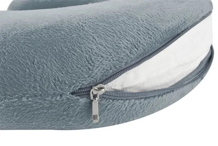 Reisekissen Nackenkissen Memory Foam – ergonomisches Reise Kissen Grau 8717344991452