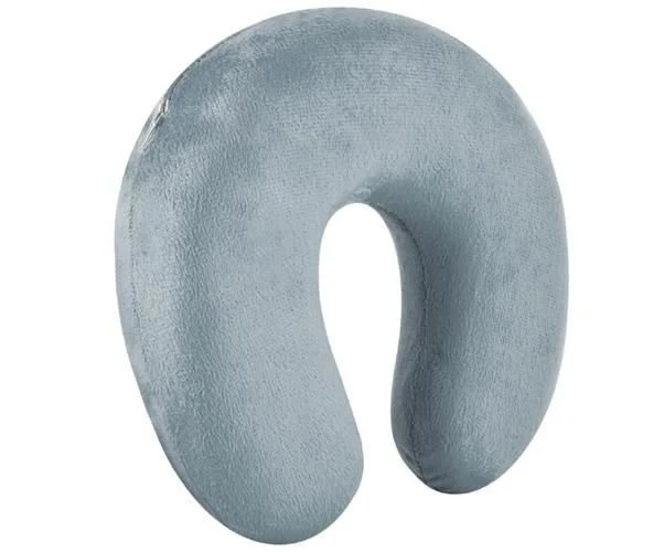 Reisekissen Nackenkissen Memory Foam – ergonomisches Reise Kissen Grau 8717344991452