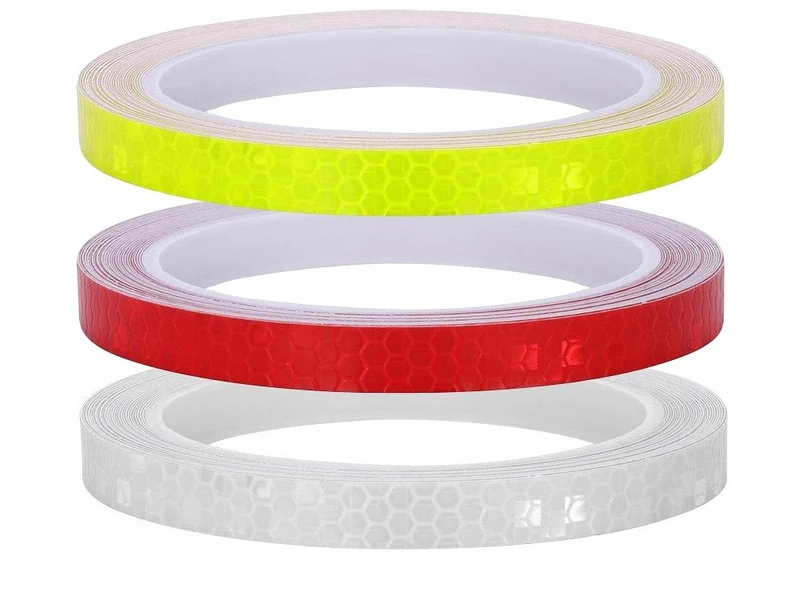 Reflektierendes Klebeband 3 Stück 8m – Warnband für Fahrrad, Auto, Motorrad