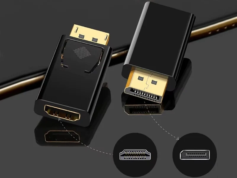 DisplayPort auf HDMI Adapter 4K DP zu HDMI Konverter Audio Video