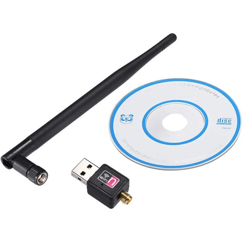Mini WiFi Wireless Stick Adapter WLAN 150Mbit 2dBi Drahtlos Dongle USB 2.0 NEU