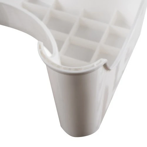 WC Hocker Toiletten Fußstütze – Ergonomischer Toilettenhocker aus Kunststoff Weiß