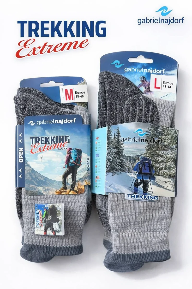 Gabriel Najdorf Trekking Socken Coolmax Thermolite Wandern Outdoor