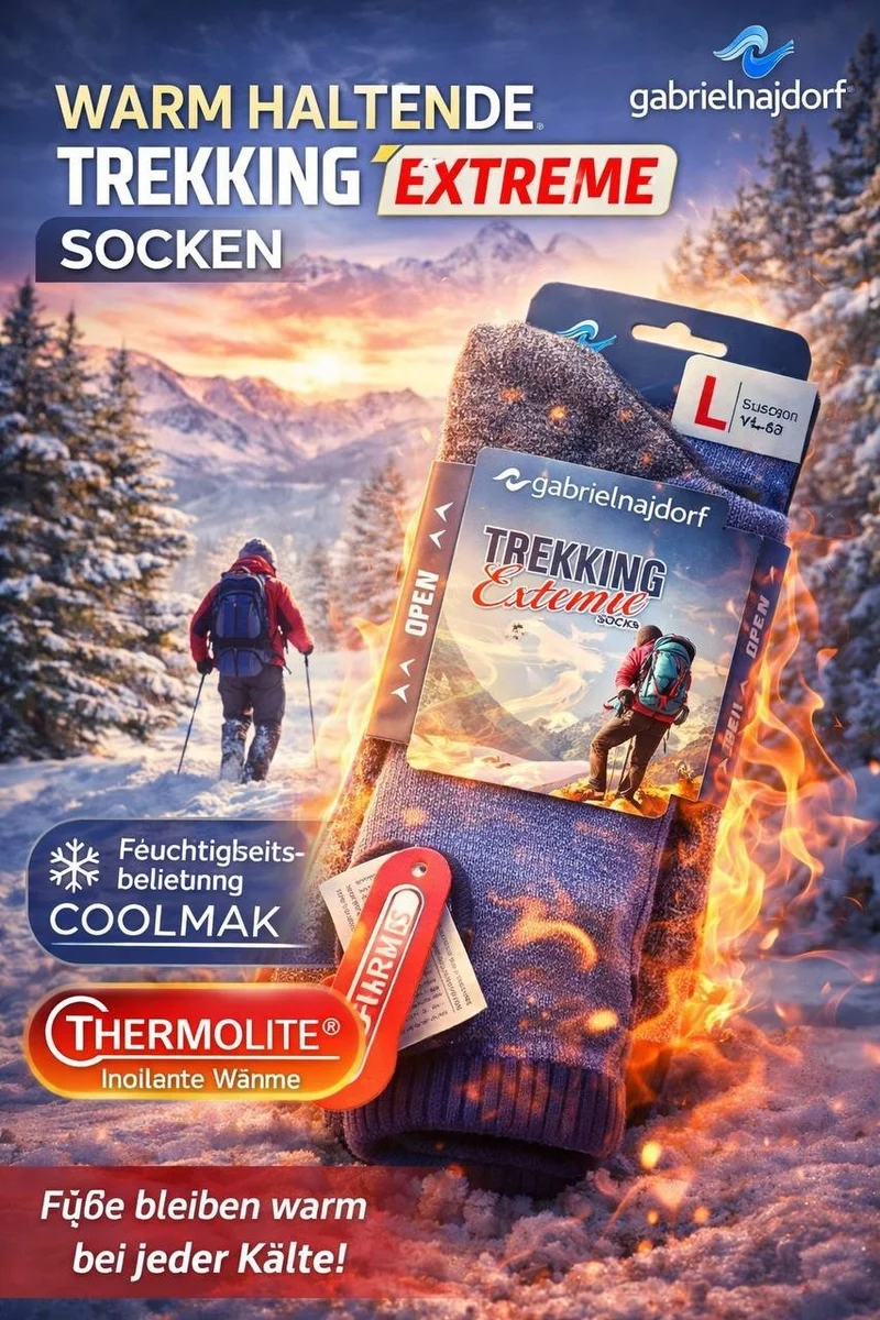 Gabriel Najdorf Trekking Socken Coolmax Thermolite Wandern Outdoor