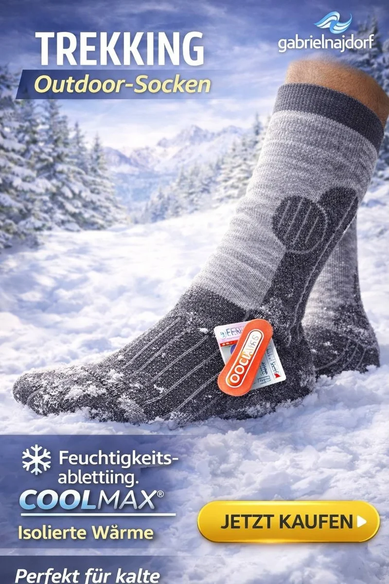 Gabriel Najdorf Trekking Socken Coolmax Thermolite Wandern Outdoor