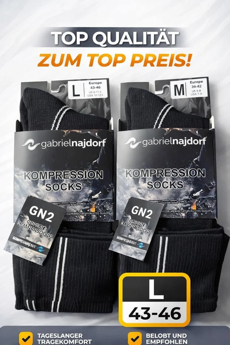 Gabrielnajdorf Kompressionsstrümpfe – Maximale Unterstützung & Komfort 💪🧦