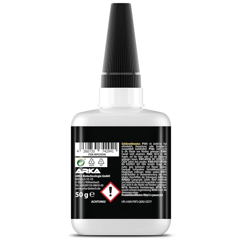 3D Druck Sekundenkleber Gel 50g – Extra Stark, Wasserfest & Hitzebest.
