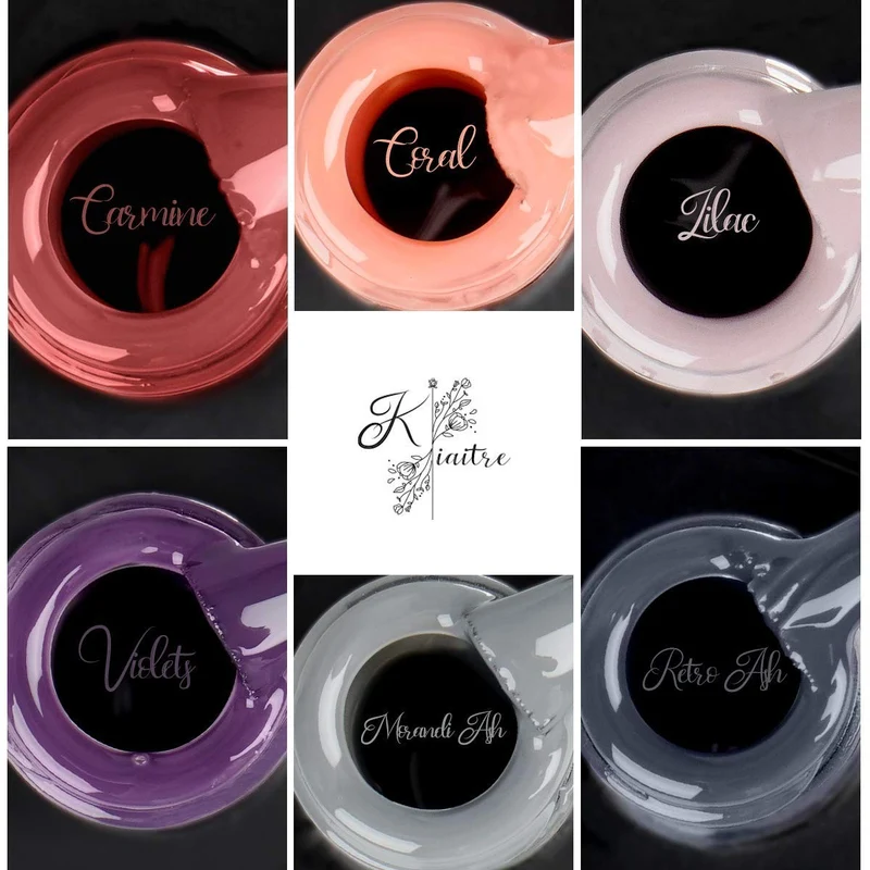 Kiaitre UV Gel Nagellack Set 6 Farben Herbst Winter Farbgel mit Geschenkbox
