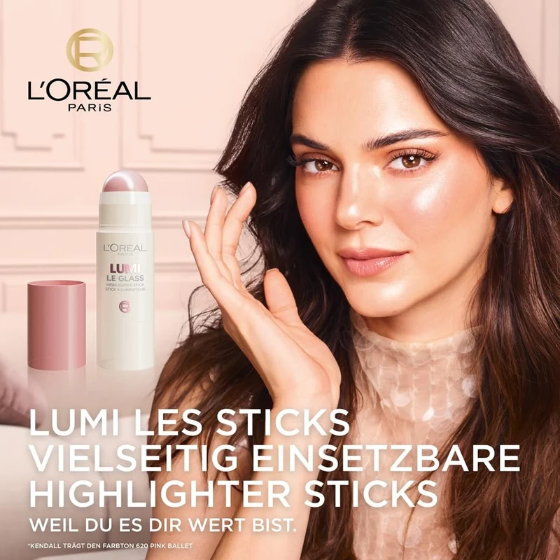 L'Oréal Paris Lumi Le Glass Highlighter Stick 620 Pink Ballet 7ml