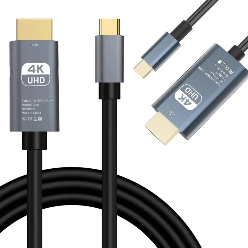 USB-C zu HDMI Kabel 4K UHD Typ C auf HDMI für Samsung Huawei Sony Xiaomi TV