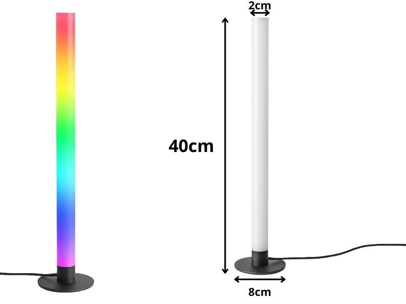 LED RGB Standlampe Bodenlampe Schreibtischlampe 40 cm Modern Dekorativ
