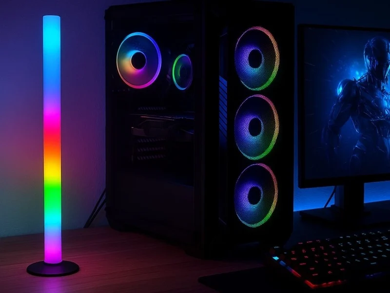 LED RGB Standlampe Bodenlampe Schreibtischlampe 40 cm Modern Dekorativ