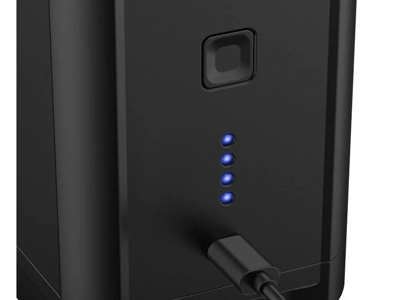 Elektrische Akku Luftpumpe mit 5200 mAh, USB-C, 3 Düsen und LED-Anzeige – Luftpumpe für Luftmatratzen, Pool & Camping