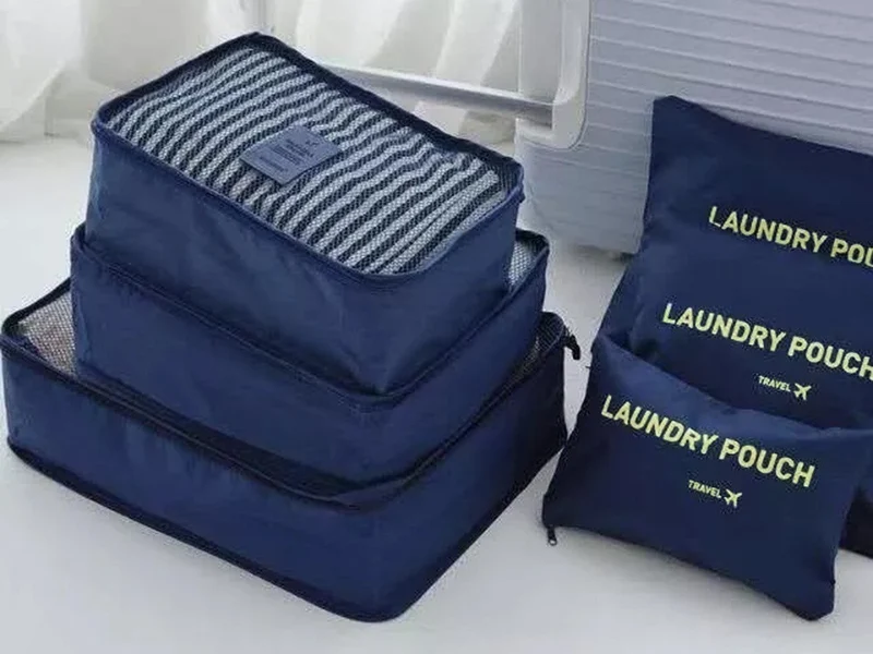 Travel Organizer Set 6-teilig – Wäschesäcke & Packtaschen für Koffer Ordnung